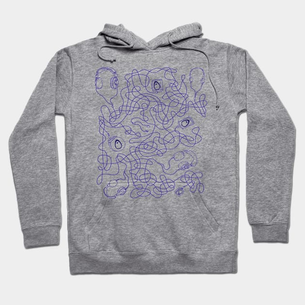 Podcast maze Hoodie by The HappyGoLukky Podcast